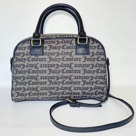 Juicy Couture Black Fashionista Bowler Satchel Bag NWT - Picture 7 of 11